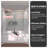 56-60" W x 56" H  Sliding Semi-Frameless Tub Door With Clear Glass And Handles-106896793