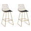 Anjail Upholstered Counter Stool with Metal Frame-1395487707