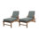 Huntington Outdoor Teak Chaise Lounge