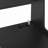 Smart Modern Nightstand With Charging Station, Night Light & Bookshelf - Black Storage Cabinet Bedside Table