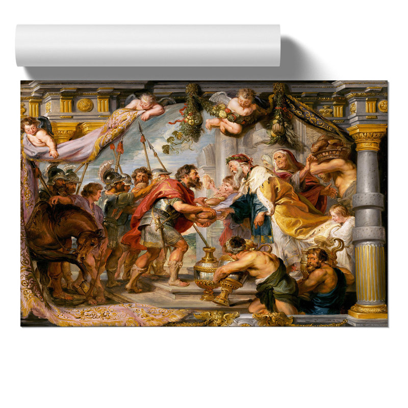 Meeting Of Abraham And Melchizedek by Peter Paul Rubens - No Frame Print, 30cm H x 42cm W x 0.1cm D