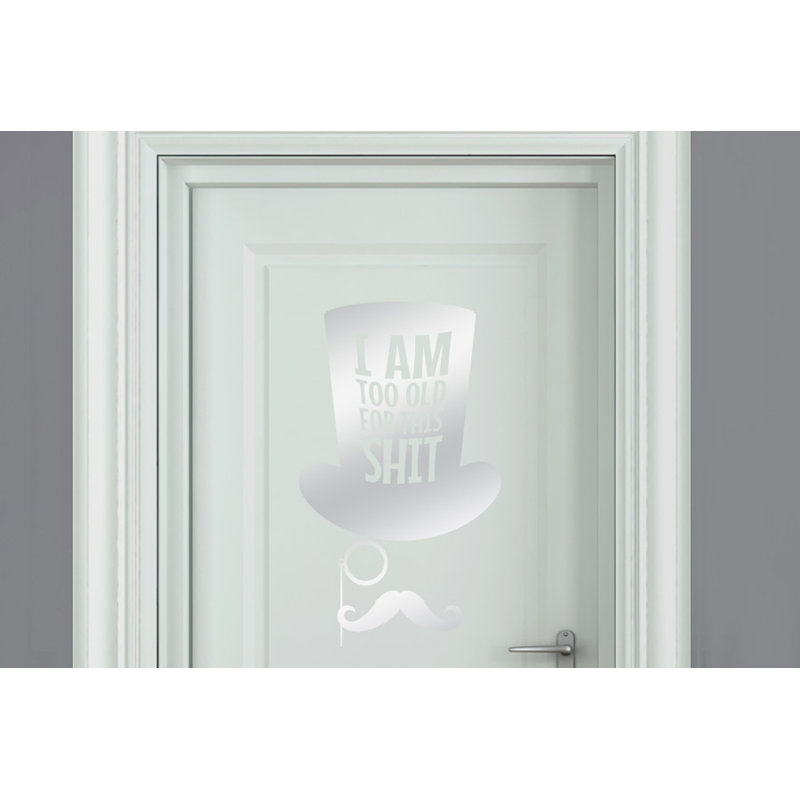 Wall Decal, Shiny Silver
