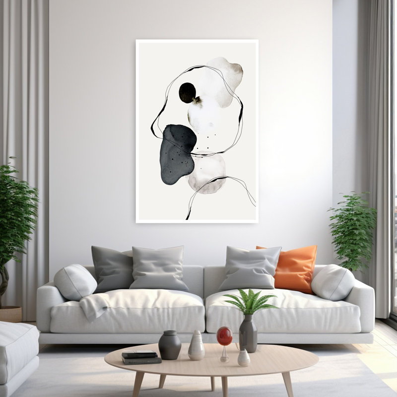 Art contemporain, art moderne abstrait, H 60 po x l 40 po