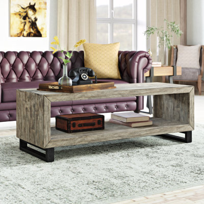 Chattooga Solid Wood Top Coffee Table