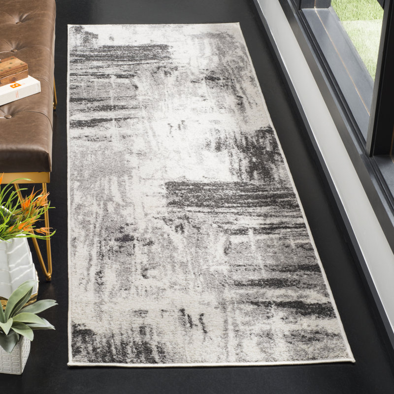 Shelby Abstract Hand Woven Area Rug, Runner 76 x 244 cm