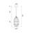 1 - Light Satin Black Single Pendant