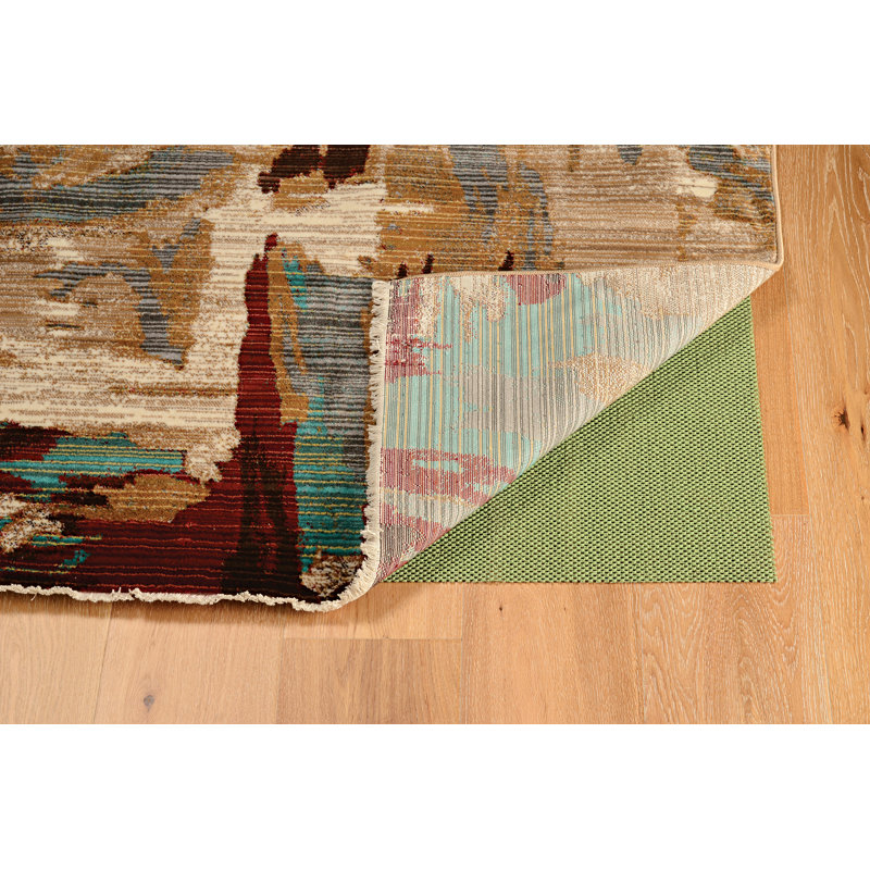 Crittenden Modern Abstract Jewel Tone Multicolor Area Rug with Short Fringe, Rectangle 8' x 11'