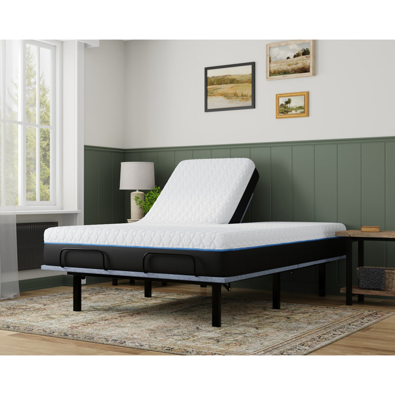 Split Top King Size Mattress With Phase Change Cooling And Gel Layers Ventilated Memory Foam Copper Layer