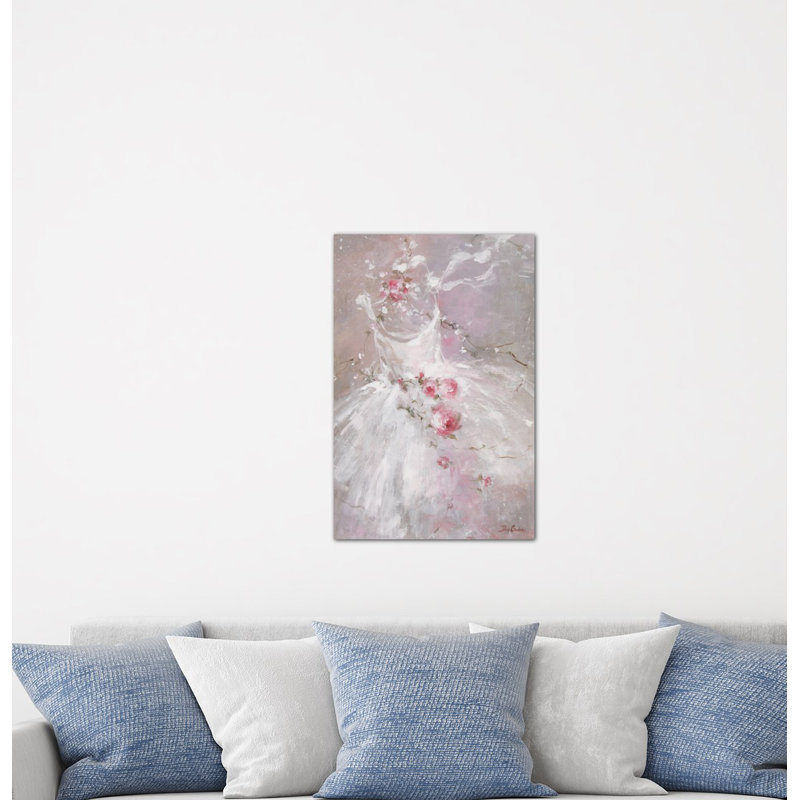 « automne danse », peinture sur toile tendue, H 12 po x l 8 po x P 0,75 po