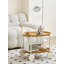 Table basse mobile avec chariot et poussette