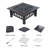 W31.9" * H14.9" Steel Wood Burning Outdoor Fire Pit With Lid - Black-109488312