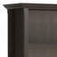 Bibliothèque 36 pouces en bois massif brun Hickory
