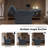 Leather Power Reclining Home Theater Seating with Cup Holder-864351166