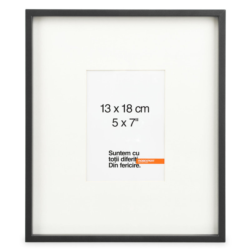 Single Picture Frame, 35cm H x 30cm W x 3cm D, Black