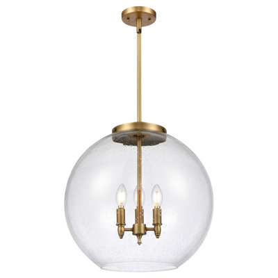 Luminaire suspendu sphère 3 lumières DEL Athens