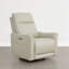 Fauteuil inclinable électrique pivotant en cuir véritable avec poche et port USB-675632079