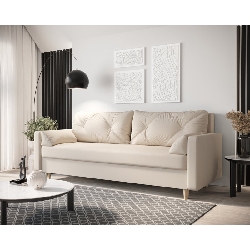 Wayment 3 Seater Sleeper, Beige/Grey