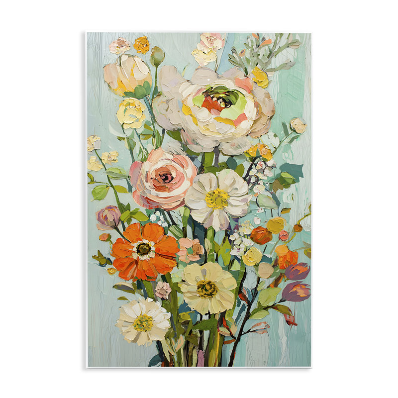 «Flowers On A Whim», plaque murale, design par Franklyn Gregory, H 19 po x l 13 po