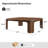 Waynesville Henrico Modern 44"W Simple Assembly Rounded Edges Square Coffee Table With Oak Veneer-1855272170