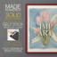 Tulipe, aquarelle, croquis II, reproduction encadrée - bois massif-216325979-216325982