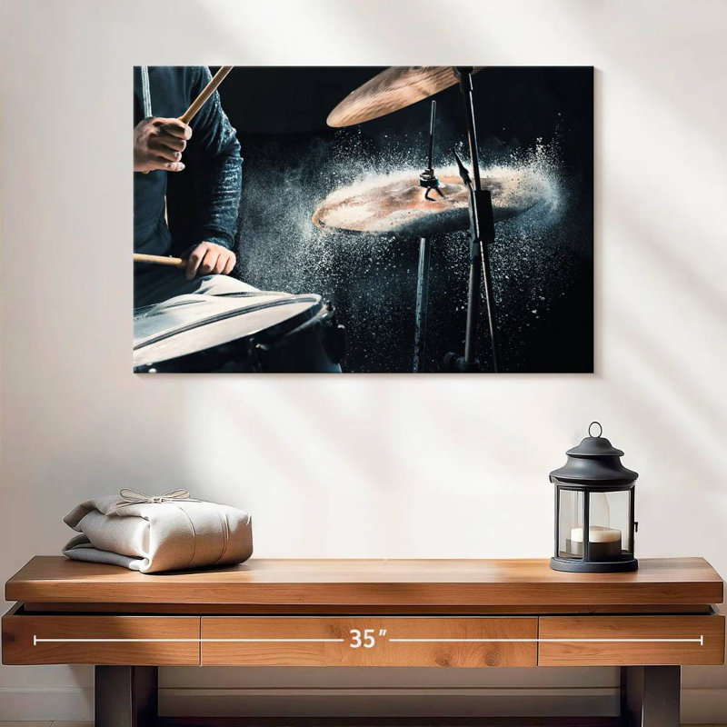Abarca Drum Rehearsal, 16" H x 24" W
