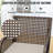 4 Pieces Rectangular Patio Outdoor Dining Sets with Cushion