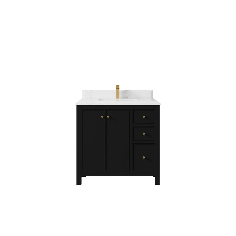 Meuble-lavabo simple 36 po avec plateau Chicago, Empira