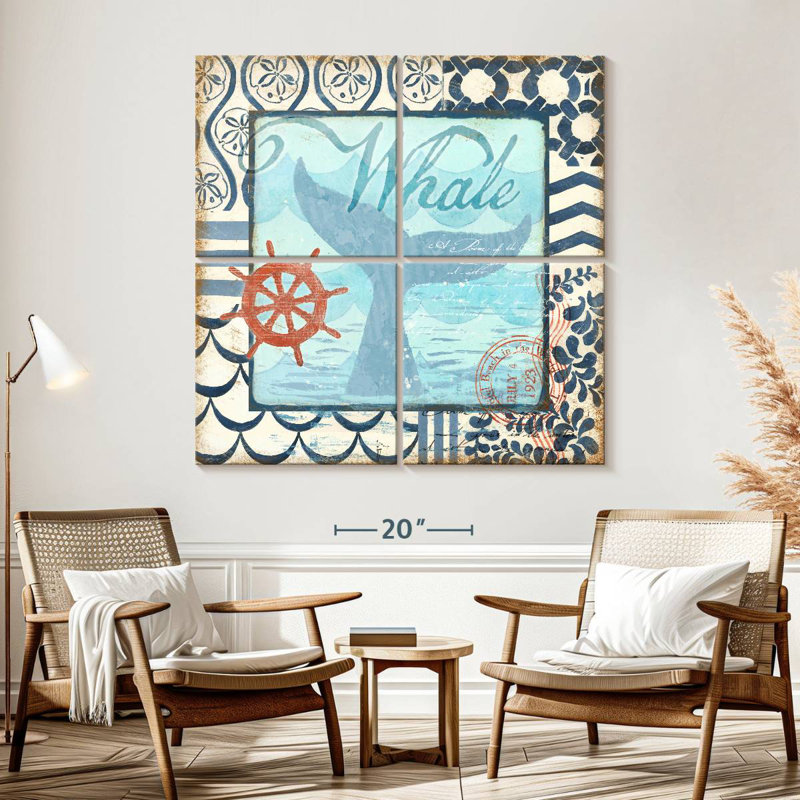 Brampt Ocean Depths Whale Tail, 57" H x 57" W