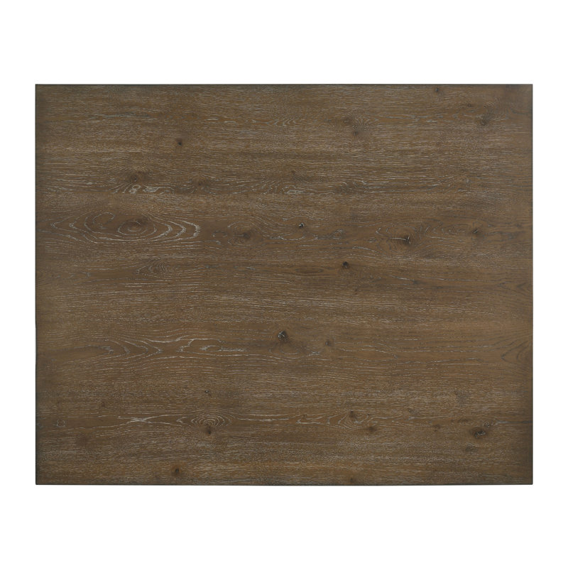 Weathered Oak Finish Dining Table
