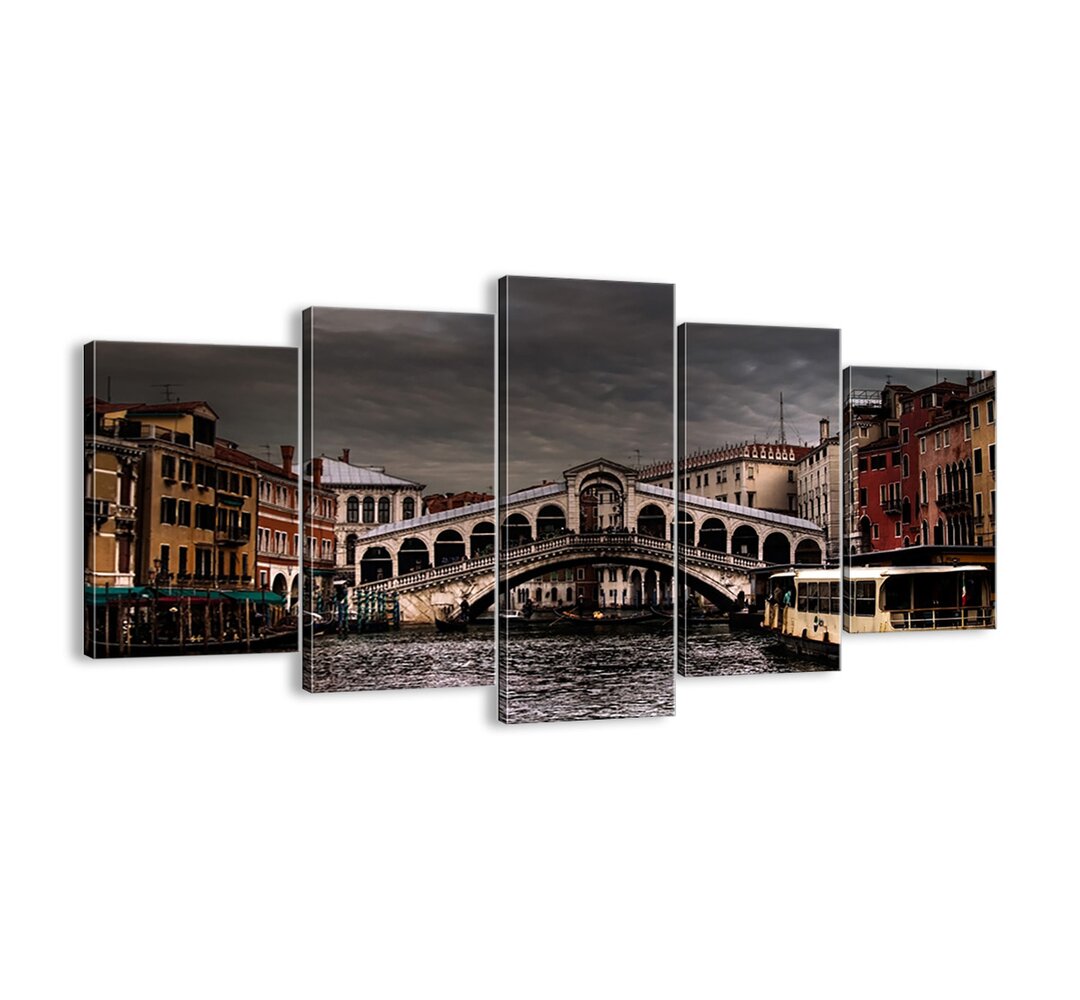 5-tlg. Leinwandbilder-Set Venetian Evening Promise