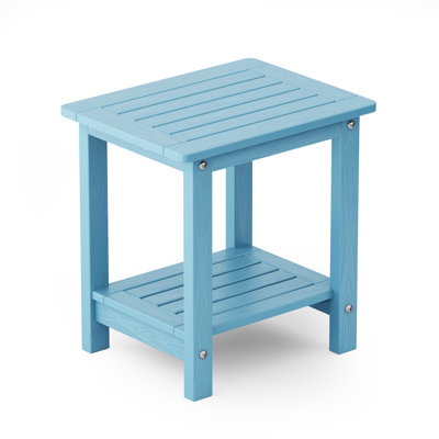 Table d'appoint d'extérieur 16,25 po x l 12,59 po Rosibel