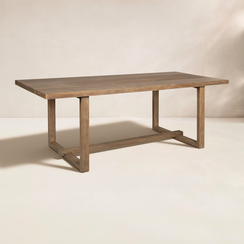 Aerilyn 82" Solid Wood Dining Table