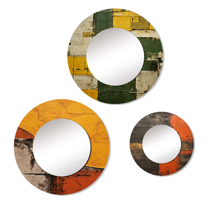 Tihiri Metal Round Mirror