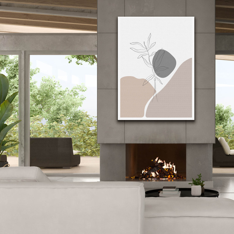 «Epic Graffiti», "Abstract Minimal Plants" par Sabrina Balbuena, art mural sur toile, 40 po x 54 po, H 54 po x l 40 po