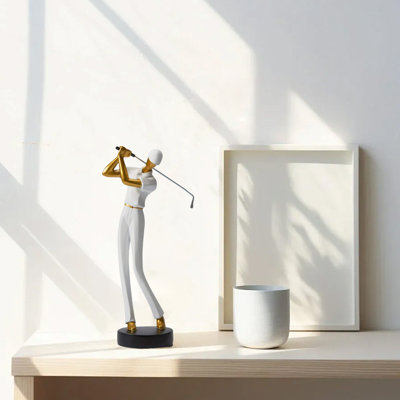 Golf Figurine Statue,  Polyresin Golfer Decoration Arts