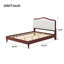 Grand lit plateforme avec tête de lit tapissier, structure espresso et tissu-1429678163-1429678162