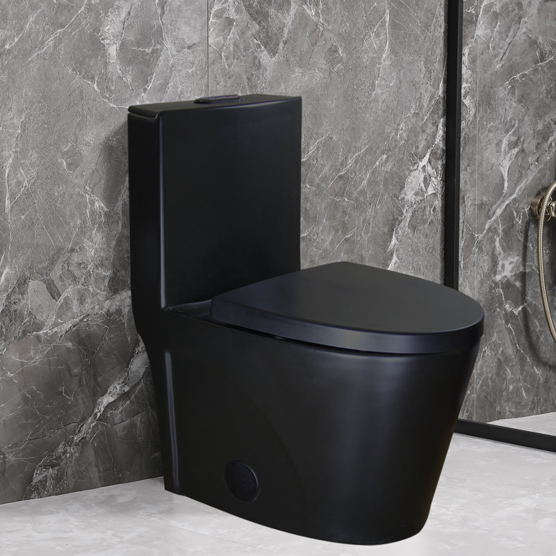 Yingze 1.6 Gallons GPF Elongated Comfort Height Floor Mounted One-Piece Toilet (Seat Included)