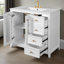 Meuble-lavabo 36 po avec deux portes à fermeture douce, tablettes réglables