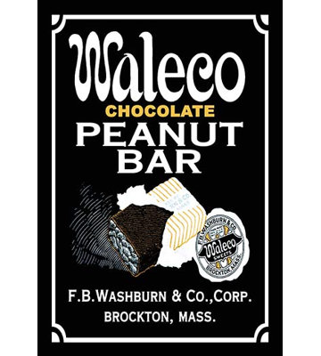 « waleco chocolat arachide bar », affiche rétro