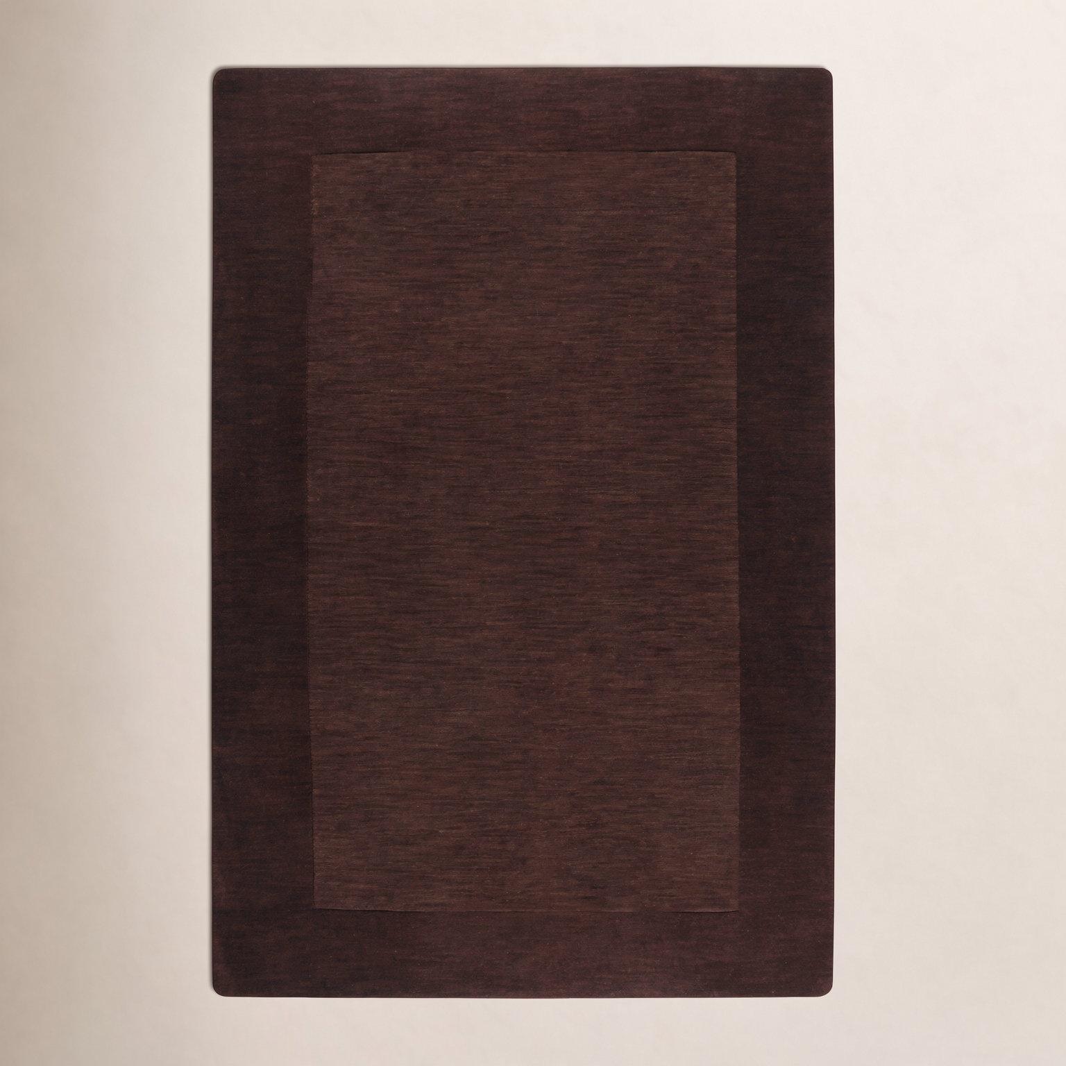 Dolma Chocolate Hand-Woven Wool Rug, Rectangle 2' x 3'