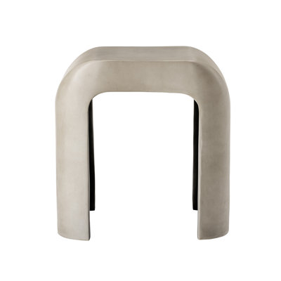 Table d'appoint en U Mgo, gris