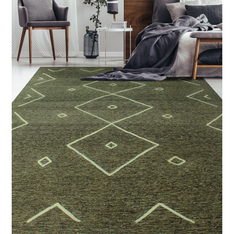 Tapis gris anthracite High-Low Kilim Gabar
