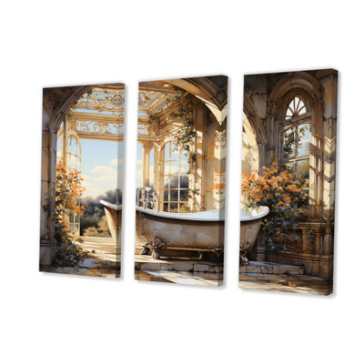 " Bathroom Golden Luxe I " by Designart 3 - Pieces