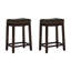 Arlyce 26.5" Solid Wood Backless Counter Stool with Vegan Leather Upholstered Seat-1891881076-1897219076