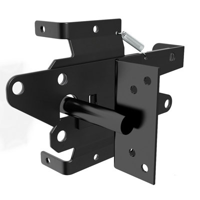 Skysen Steel Vinyl Wood Fence Self Closing Gate Latch Black