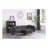 Dark Gray Fabric Sectional Sofa Chaise