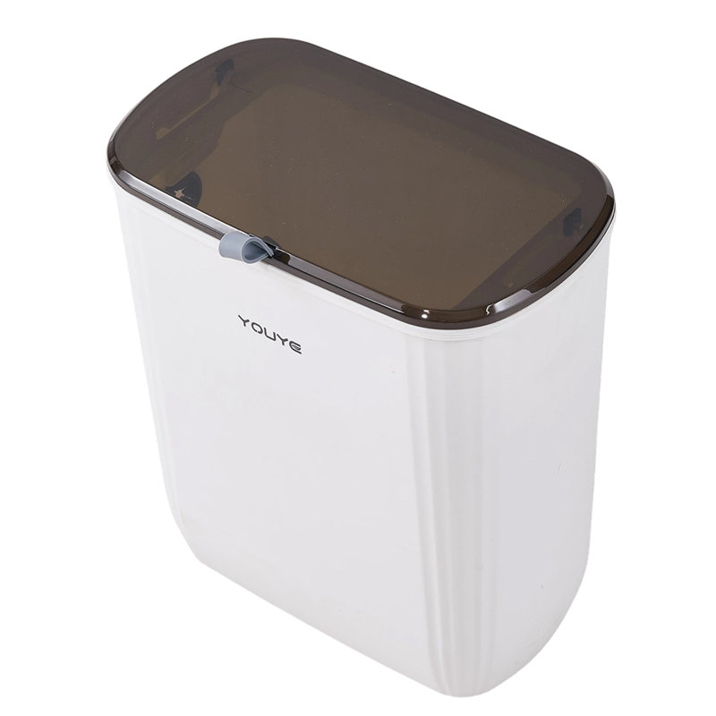 PP Touch Top Waste Bin, 11L, 29cm H x 26cm W x 15cm D