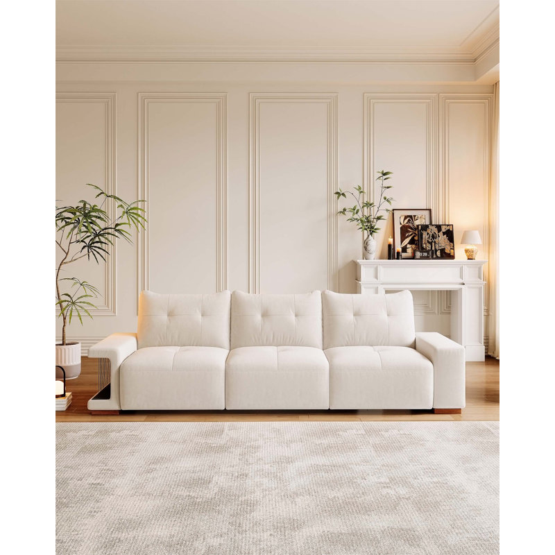 Canapé confortable pour le salon avec un design adapté aux animaux de compagnie