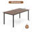 71'' x 35.5'' Large Office Table w/ Cable Grommet Sturdy Metal Legs for Boardroom