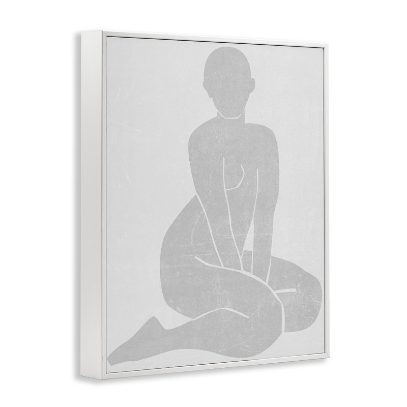 Giclée encadrée et voilée, design par Melissa Wang, H 30 po x l 24 po, Estampe numérique encadrée blanc bord de mer